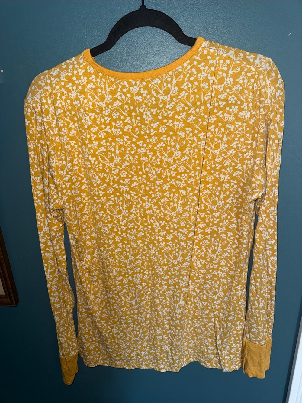 Little Sleepies Yellow Floral pajama set - Picture 5 of 9